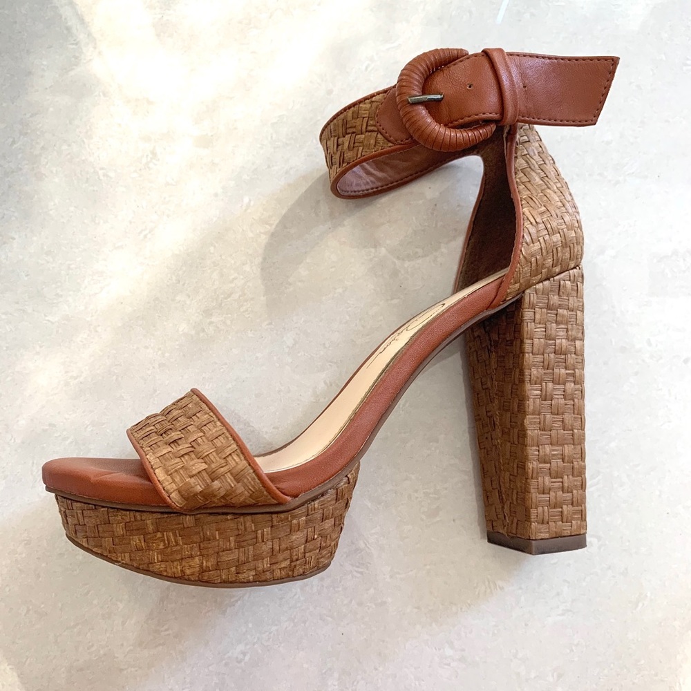 Jessica Simpson Woven Platform Heels